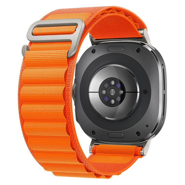 Cinturino per orologio in nylon con fibbia argentata xDfind, For Samsung Galaxy Watch Ultra 47mm / Ultra 2025, For Samsung Galaxy Watch8 / 8 Classic