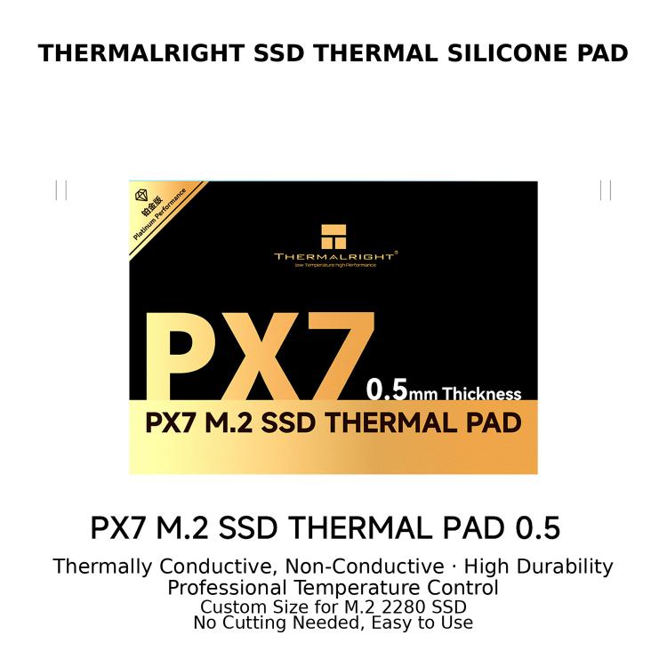Tappetino termico in silicone per SSD M.2 THERMALRIGHT PX7, 0.5mm, 1mm, 1.5mm, 2mm