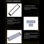 Tappetino termico in silicone per SSD M.2 THERMALRIGHT PX7, 0.5mm, 1mm, 1.5mm, 2mm
