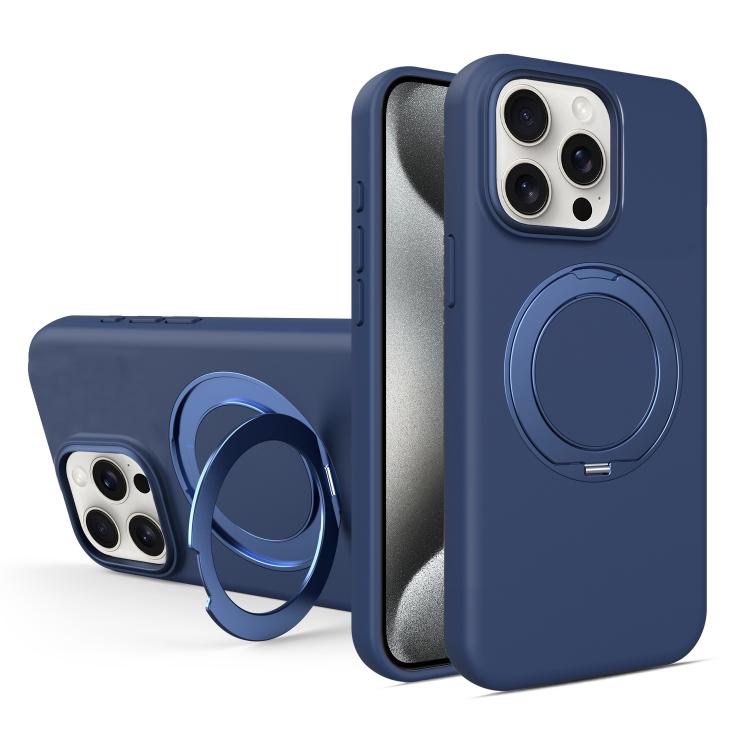 Custodia magnetica in silicone liquido per iPhone 15 Pro Max