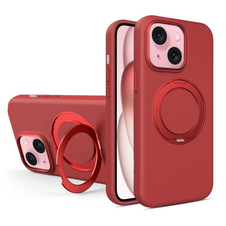 Custodia magnetica in silicone liquido per iPhone 15 Pro Max