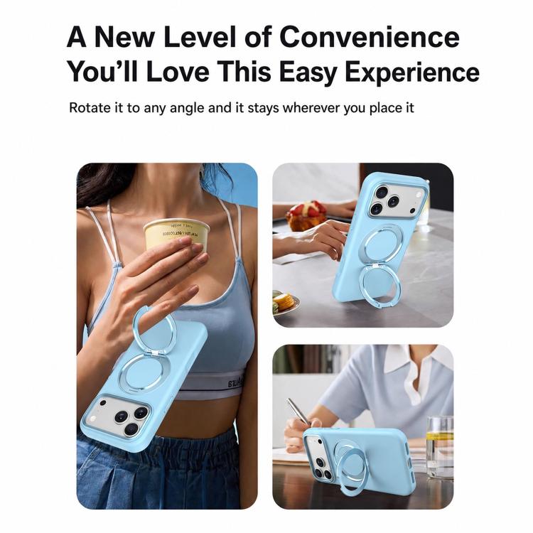 Custodia magnetica in silicone liquido per iPhone 16 Pro Max