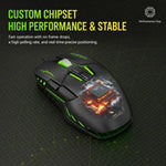 Mouse da gioco USB cablato SHIPADOO G7 7D 8800DPI colorato