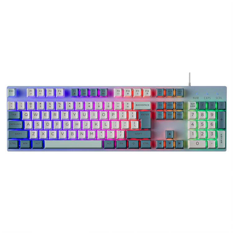 SHIPADOO GK80 Tastiera cablata USB 104 tasti meccanica