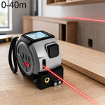 OUXIAOJIANG 3 in 1 Telemetro laser a croce portatile ad alta precisione con metro a nastro digitale, 40m, 60m