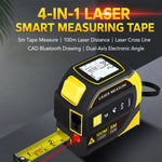 Telemetro laser a infrarossi ad alta precisione 4 in 1 con linea incrociata e Bluetooth., 40m, 60m, 80m, 100m