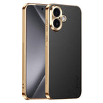 Custodia iPhone 17 Pro Max in similpelle con cornice galvanizzata