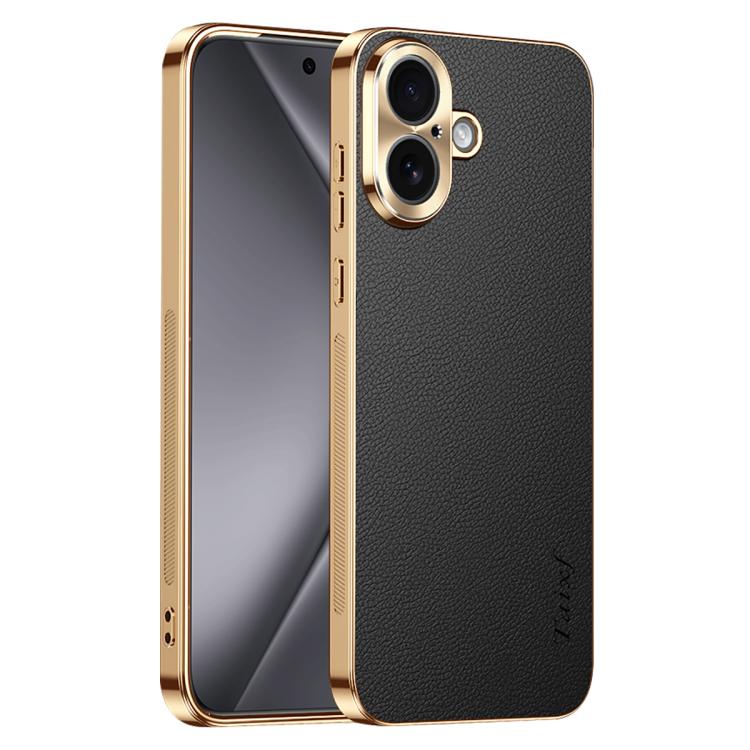 Custodia iPhone 17 Pro Max in similpelle con cornice galvanizzata