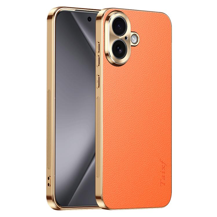 Custodia iPhone 17 Pro Max in similpelle con cornice galvanizzata