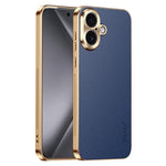 Custodia iPhone 17 Pro Max in similpelle con cornice galvanizzata