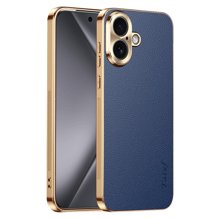 Custodia iPhone 17 Pro Max in similpelle con cornice galvanizzata