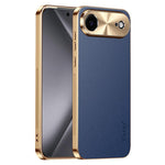 Custodia iPhone 17 Pro Max in similpelle con cornice galvanizzata