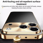 Custodia iPhone 17 Pro Max in similpelle con cornice galvanizzata