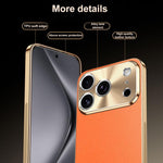 Custodia iPhone 17 Pro Max in similpelle con cornice galvanizzata