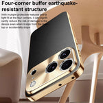 Custodia iPhone 17 Pro Max in similpelle con cornice galvanizzata