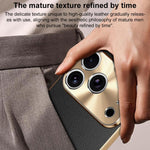 Custodia iPhone 17 Pro Max in similpelle con cornice galvanizzata