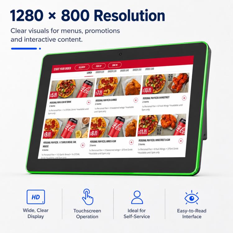 Schermo touch screen HD 10,1" Android 14 RK3576S Quad Core