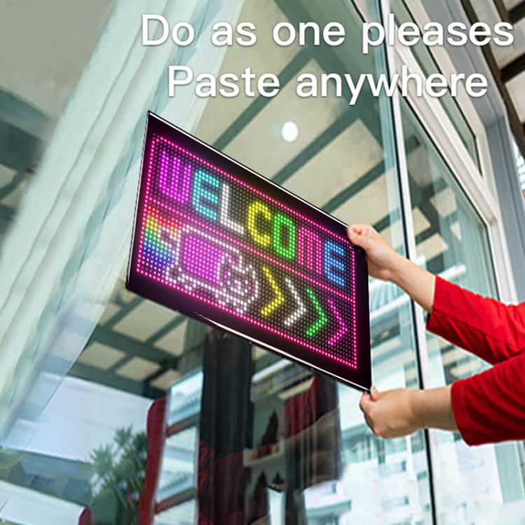 Schermo pubblicitario flessibile a matrice LED ultrasottile e impermeabile a doppia fila, USB 32x64 Pixels, USB 32x96 Pixels, USB 32x128 Pixels, USB 32x160 Pixels, USB 32x192 Pixels