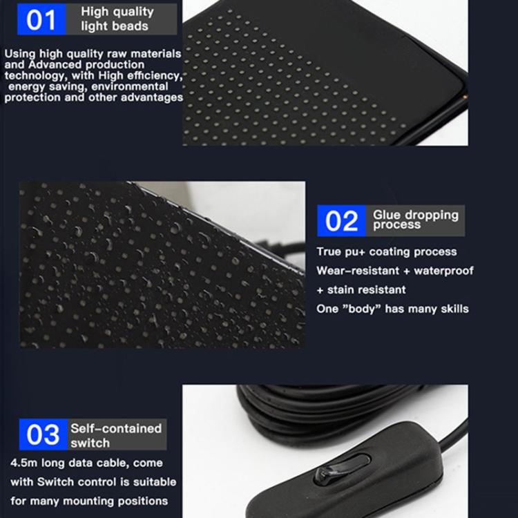 Schermo pubblicitario flessibile a matrice LED ultrasottile e impermeabile a doppia fila, USB 32x64 Pixels, USB 32x96 Pixels, USB 32x128 Pixels, USB 32x160 Pixels, USB 32x192 Pixels