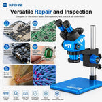 Microscopio stereoscopico trinoculare HD SUNSHINE M9T-B11 con zoom continuo 6X-45X., SUNSHINE M9T-B11