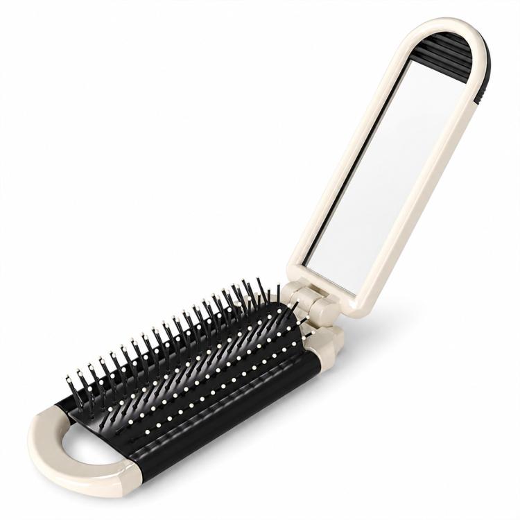 Specchio massaggiante pieghevole 2 in 1 con pettine