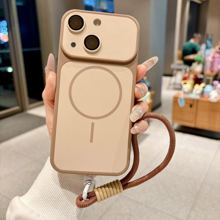 Custodia magnetica iPhone 15 Pro con cinturino e protezione obiet