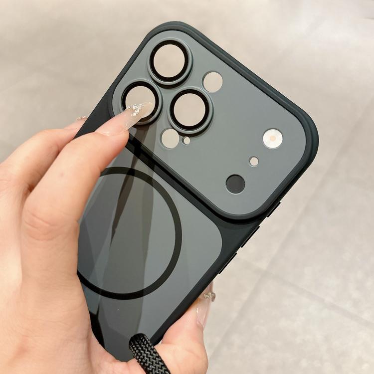 Custodia magnetica iPhone 15 Pro con cinturino e protezione obiet
