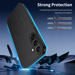 Custodia ibrida in PC e TPU con texture in fibra di carbonio per Galaxy S26 FE