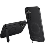 Custodia magnetica con supporto e texture in fibra di carbonio per Galaxy S26 FE