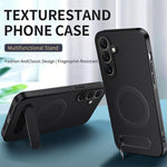 Custodia magnetica con supporto e texture in fibra di carbonio per Galaxy S26 FE