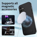 Custodia magnetica con supporto e texture in fibra di carbonio per Galaxy S26 FE