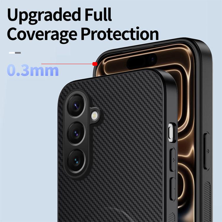 Custodia magnetica con supporto e texture in fibra di carbonio per Galaxy S26 FE