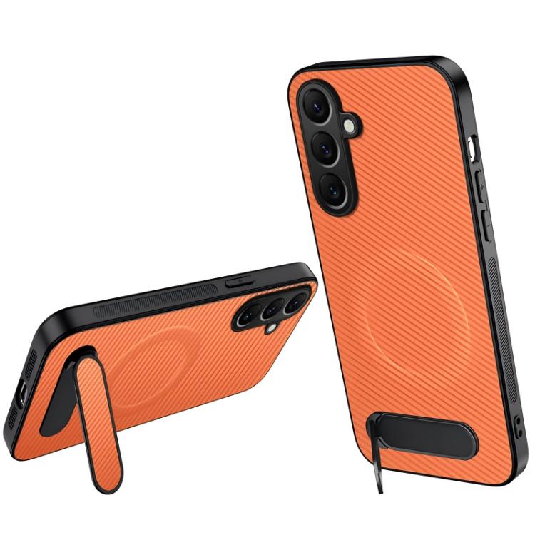 Custodia magnetica con supporto e texture in fibra di carbonio per Galaxy S26 FE