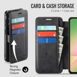 Custodia per telefono AutSpace A15 con chiusura magnetica in ecopelle per Galaxy