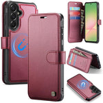 Custodia per telefono AutSpace A15 con chiusura magnetica in ecopelle per Galaxy