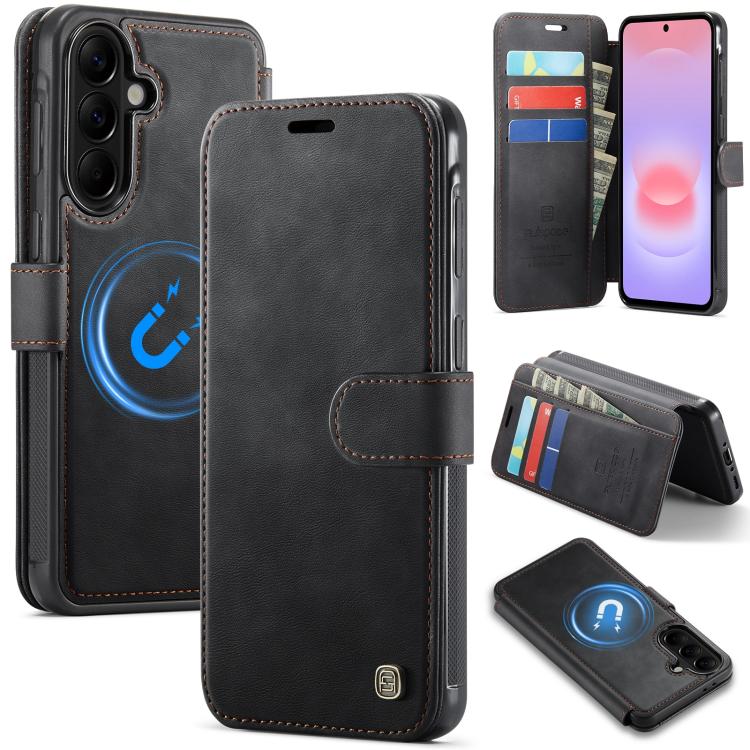 Custodia per telefono AutSpace A15 con chiusura magnetica in ecopelle per Galaxy
