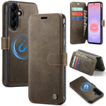 Custodia per telefono AutSpace A15 con chiusura magnetica in ecopelle per Galaxy
