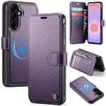 Custodia per telefono AutSpace A15 con chiusura magnetica in ecopelle per Galaxy