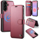Custodia per telefono AutSpace A15 con chiusura magnetica in ecopelle per Galaxy