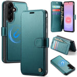 Custodia per telefono AutSpace A15 con chiusura magnetica in ecopelle per Galaxy