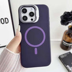 Custodia magnetica in silicone liquido per iPhone 14 Pro Max