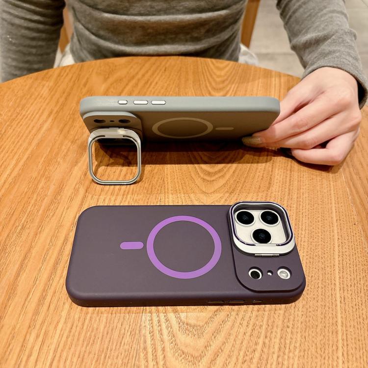 Custodia magnetica in silicone liquido per iPhone 14 Pro Max