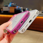 Custodia magnetica glitter trasparente per iPhone 15 Pro