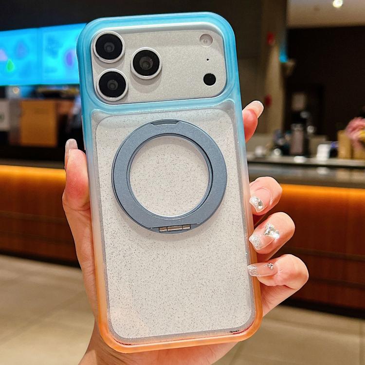 Custodia con supporto magnetico rotante per iPhone 17 Pro Max