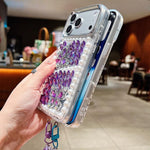 Custodia acrilico con perle e farfalla per iPhone 17 Pro Max