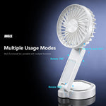 Ventilatore portatile pieghevole F20 con LED e supporto magnetico - immagine 6