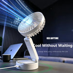 Ventilatore portatile pieghevole F20 con LED e supporto magnetico - immagine 8
