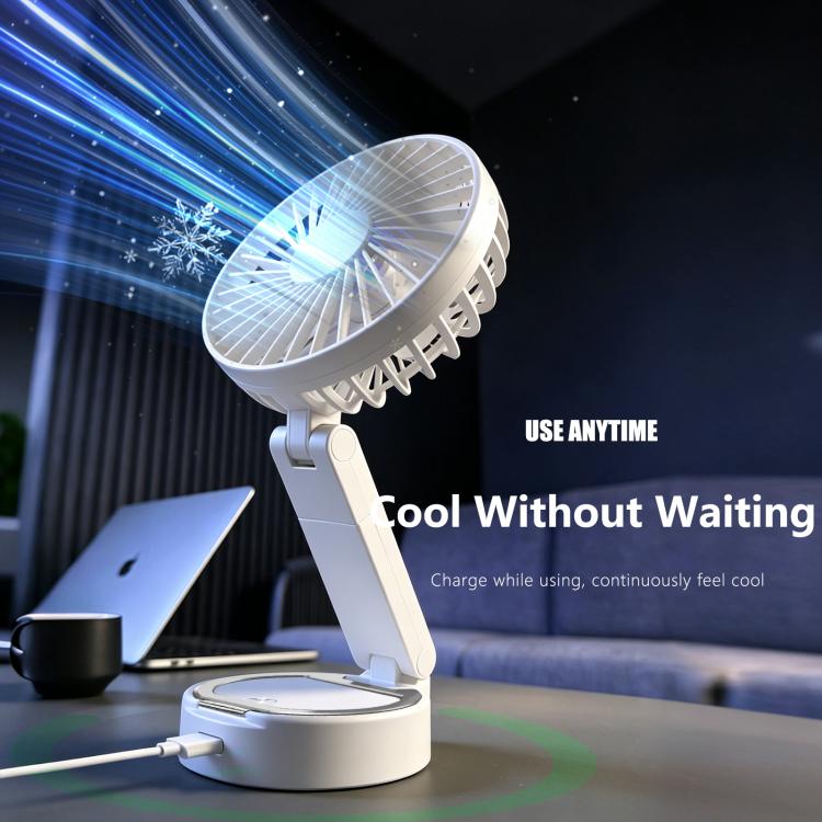 Ventilatore portatile pieghevole F20 con LED e supporto magnetico - immagine 8