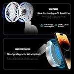 Ventilatore portatile pieghevole F20 con LED e supporto magnetico - immagine 9