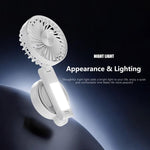 Ventilatore portatile pieghevole F20 con LED e supporto magnetico - immagine 10